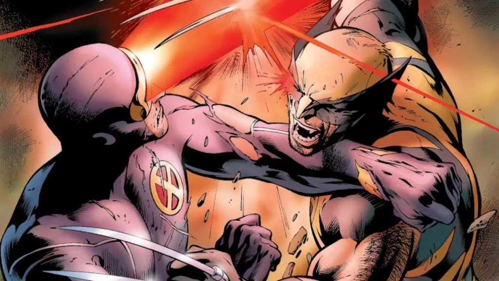 Wolverine kämpft gegen Cyclops