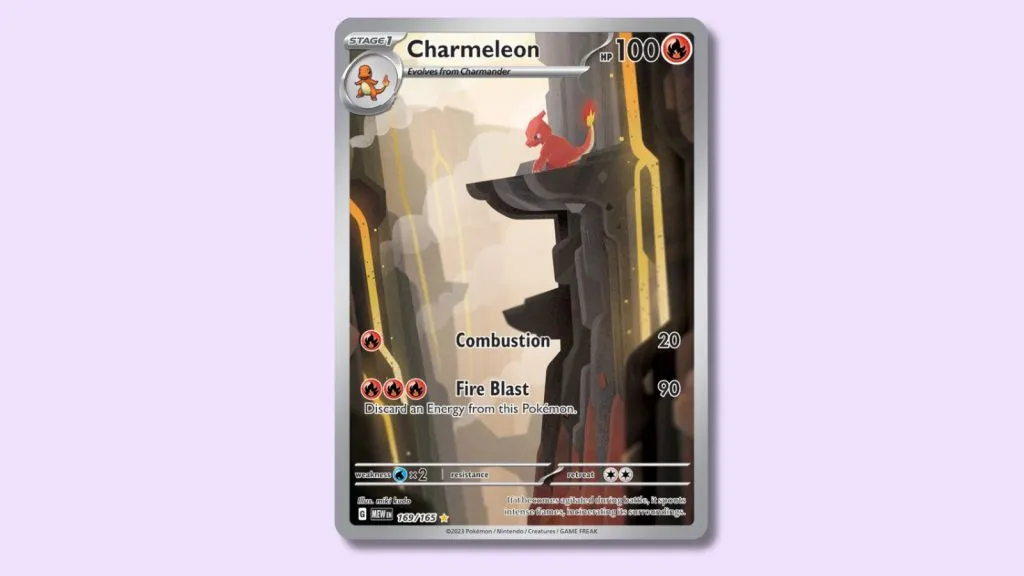 Charmeleon (169/165) Pokemon-Karte.