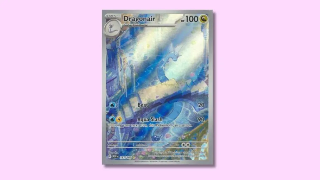 Dragonair (181/165) Pokemon-Karte.