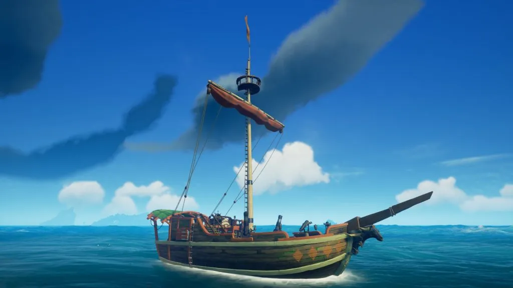 O Saveiro em Sea of ​​Thieves