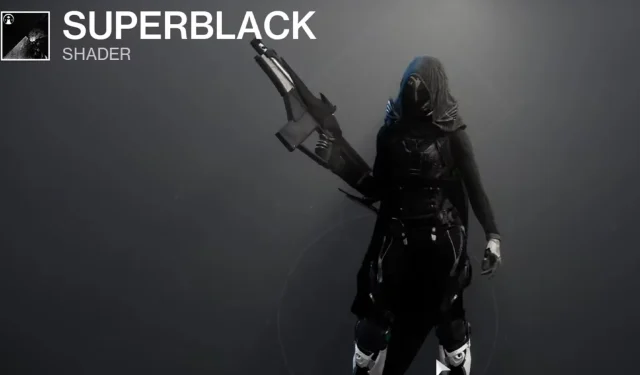 Comment obtenir le shader Superblack dans Destiny 2