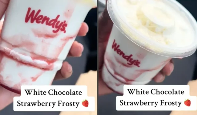 Wendy’s dévoile le tout nouveau White Chocolate Strawberry Frosty