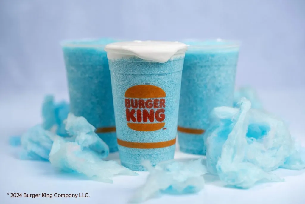 Bebida de algodón de azúcar congelada de Burger King