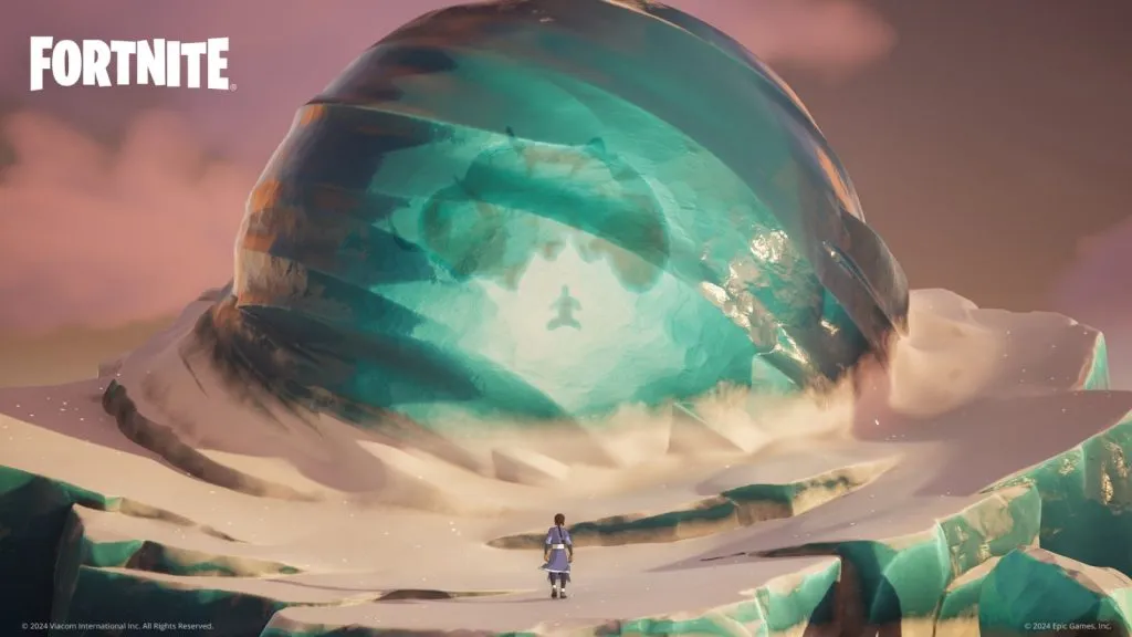 Avatar Aang Iceberg na capa de Fortnite