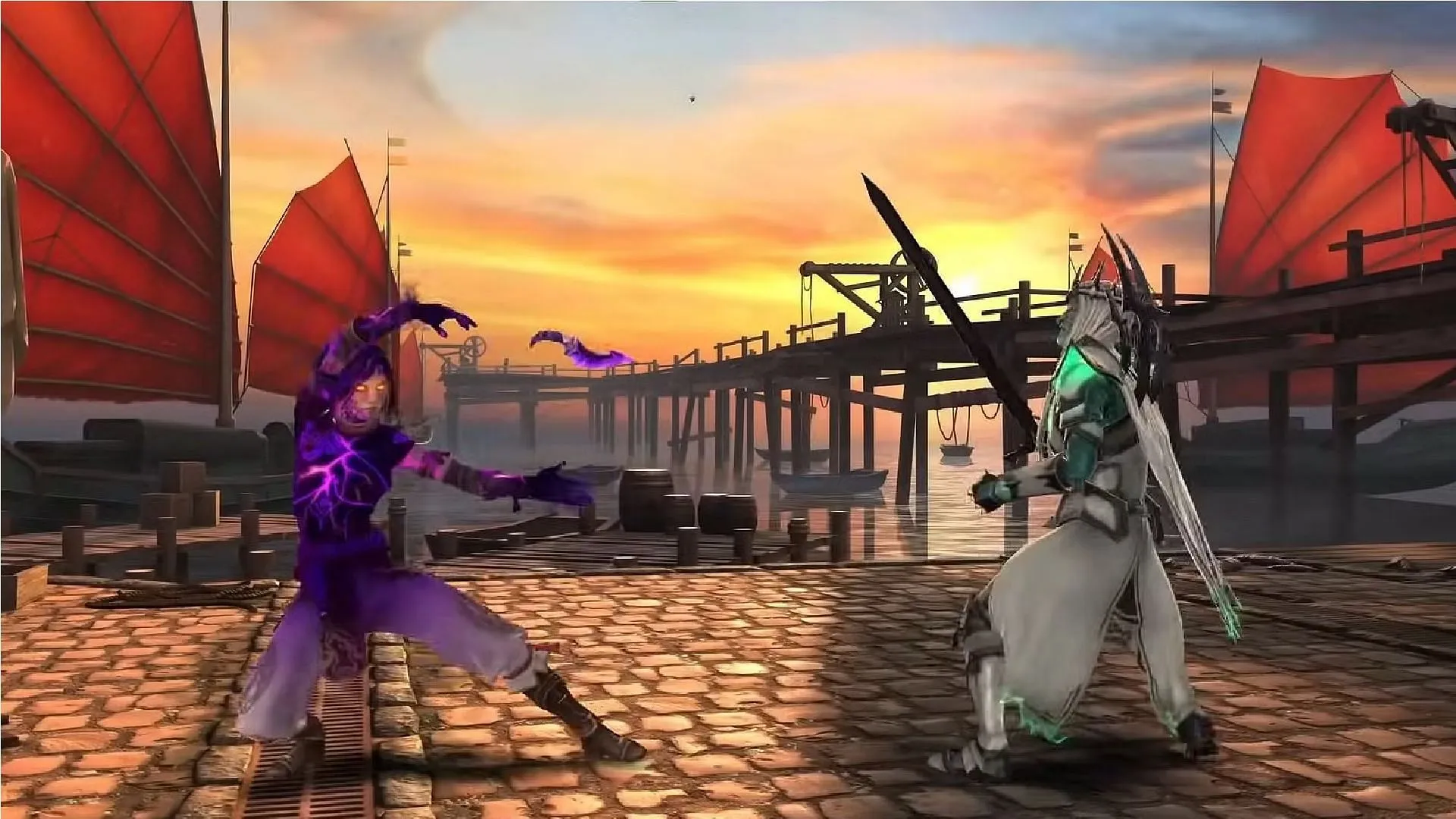 Fighting gameplay in Shadow Fight Arena 4 (Image via Nejkki)