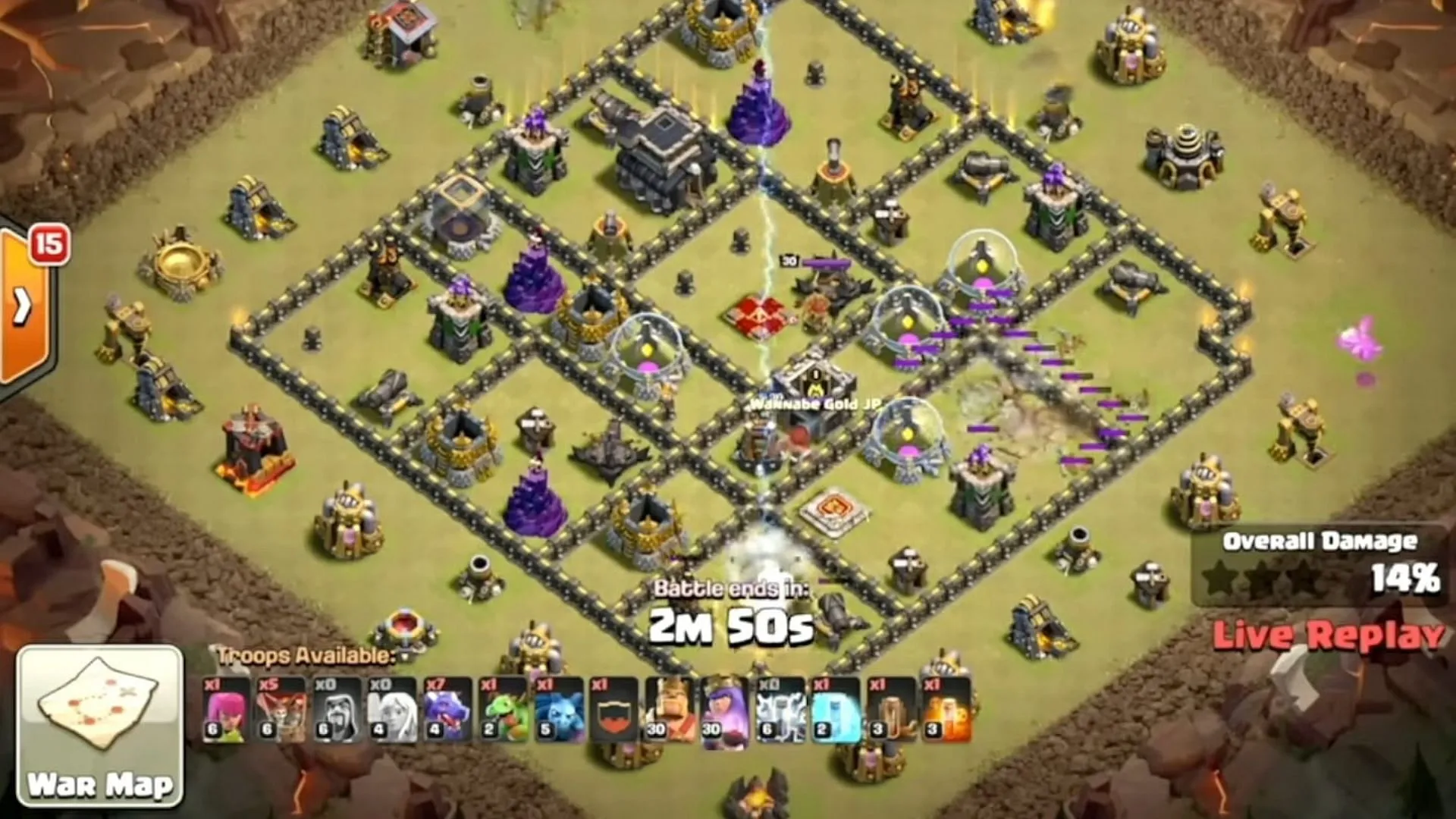 Estrategia de ataque del dragón tembloroso Queen Charge Zap (imagen a través de Supercell)