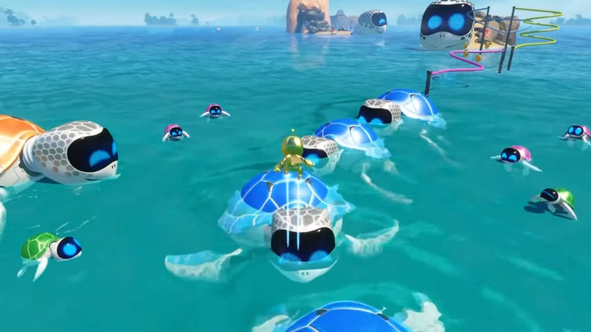 Astro Bot Turtles im Müll (Bild über Sony Interactive Entertainment)