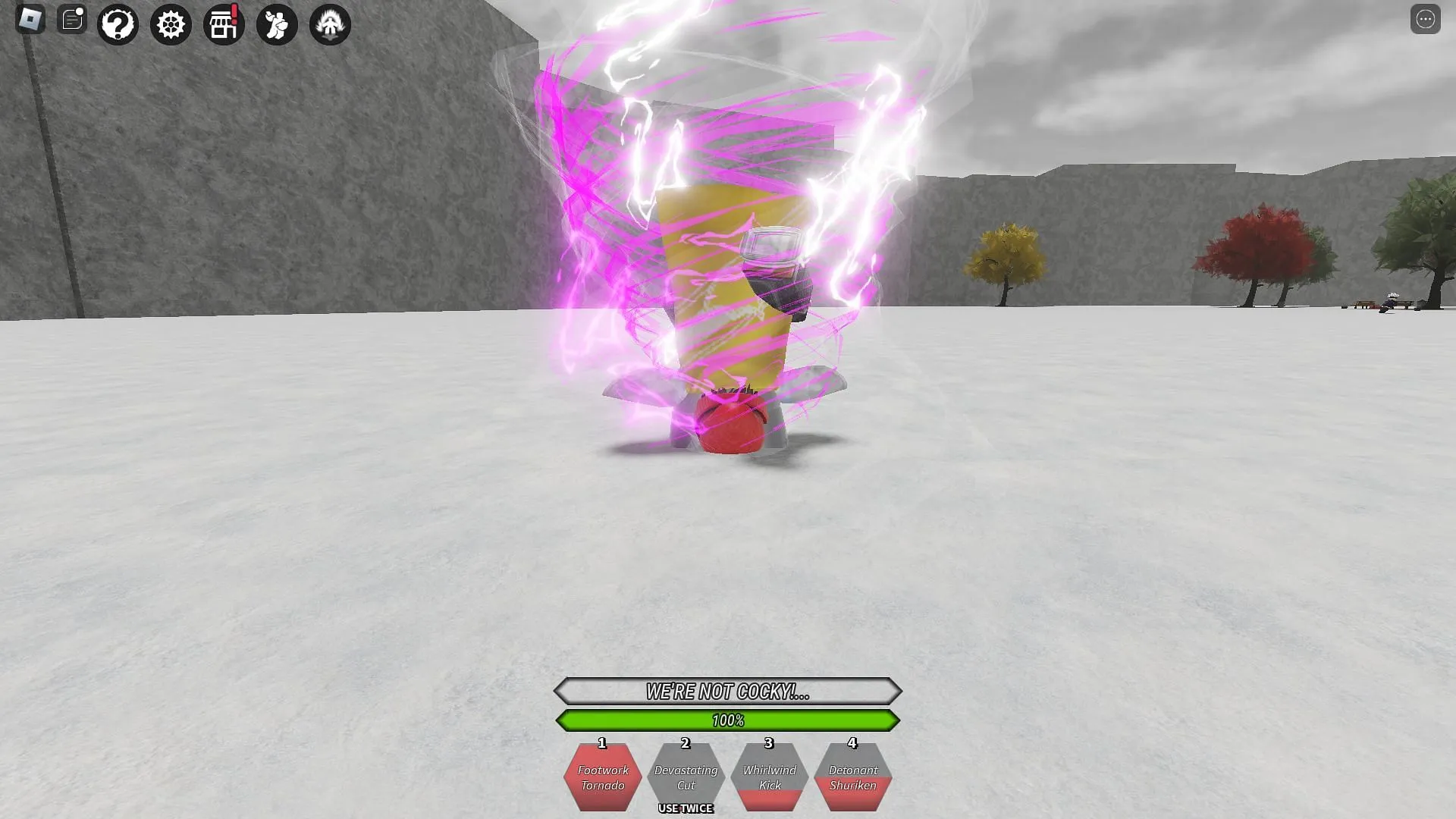 Stealth's Footwork Tornado in action (Image via Roblox)