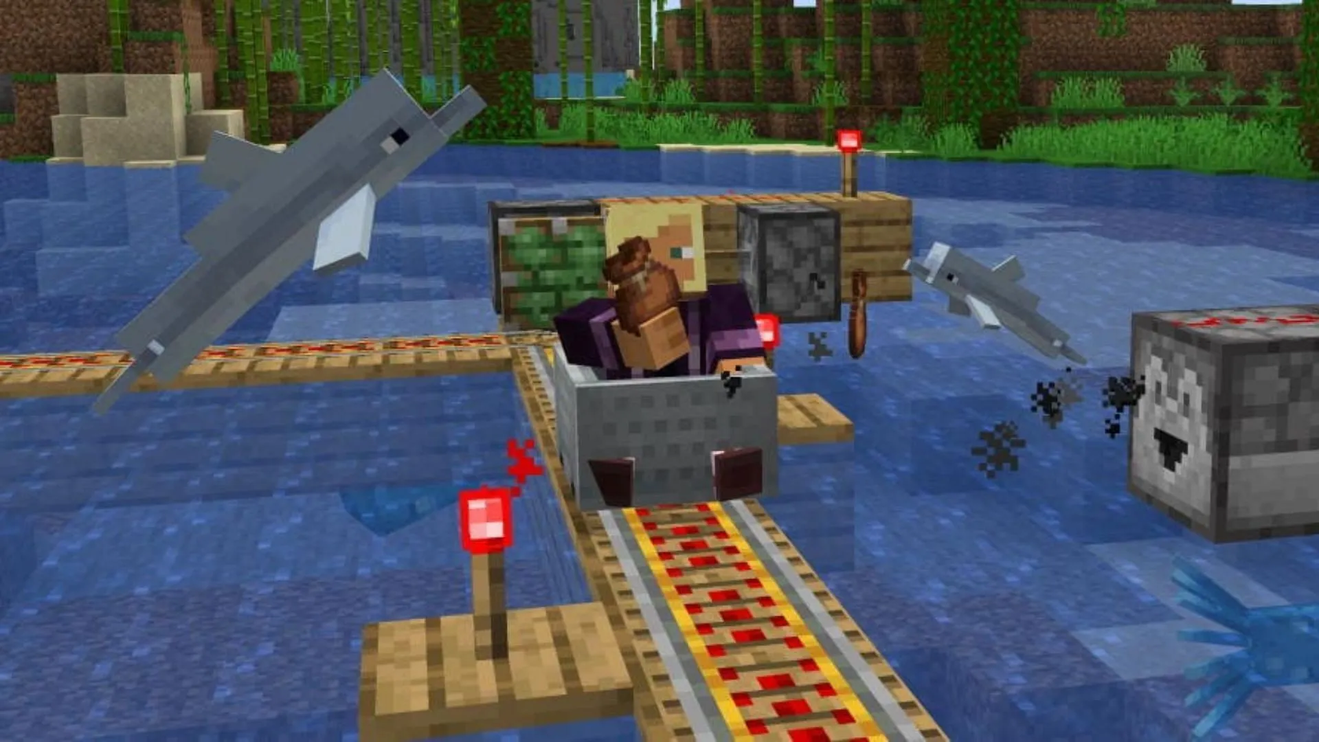 The minecart got a big update (Image via Mojang Studios)