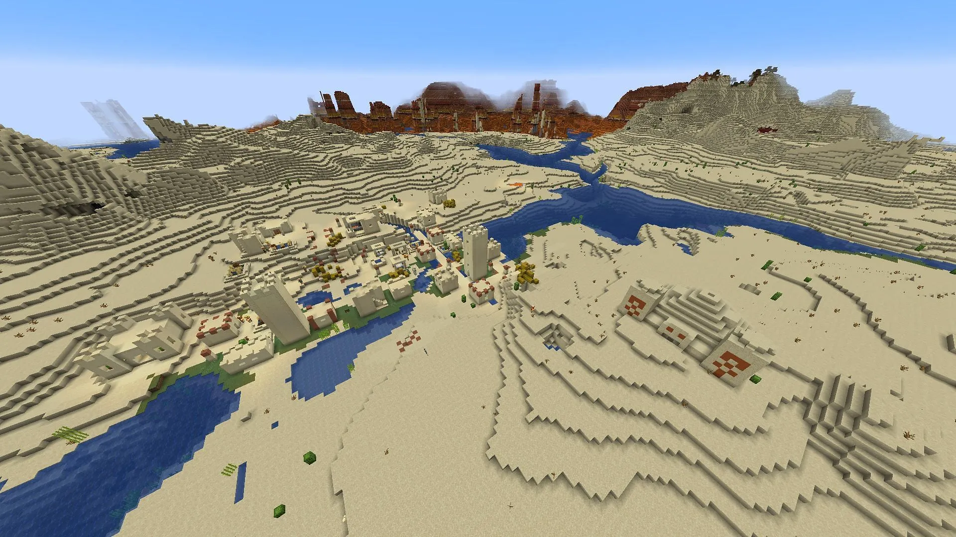 This Minecraft seed shows how beneficial warm-climate biomes can be (Image via Mojang)