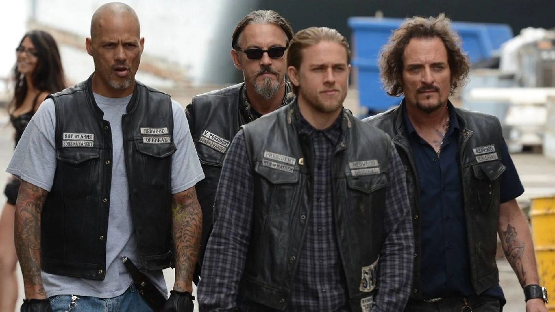 Charlie Hunnam in a still from the FX series Sons of Anarchy (Image via Instagram/@soafx)