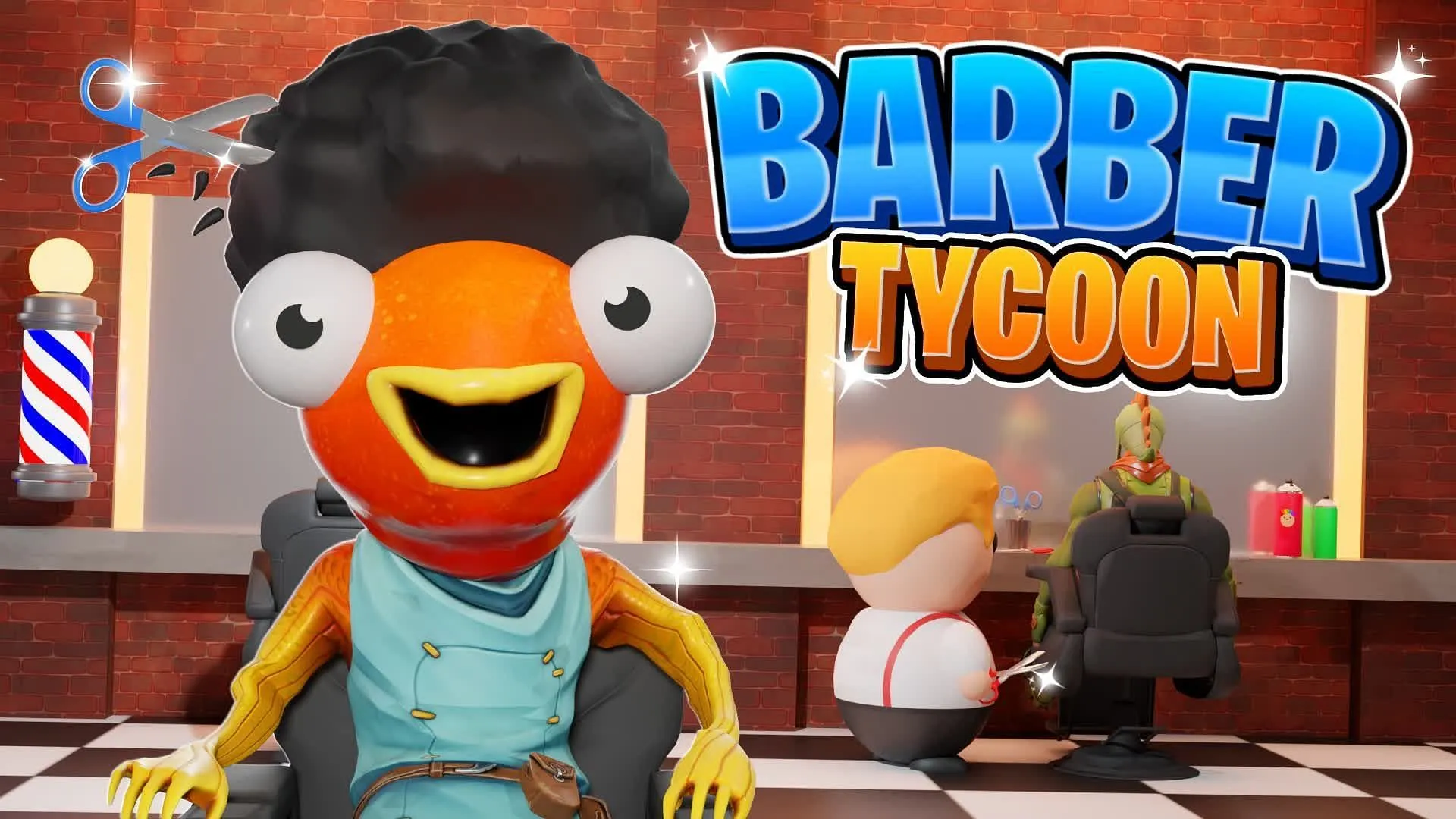 Bannière officielle de Barber Tycoon (Image via Epic Games)