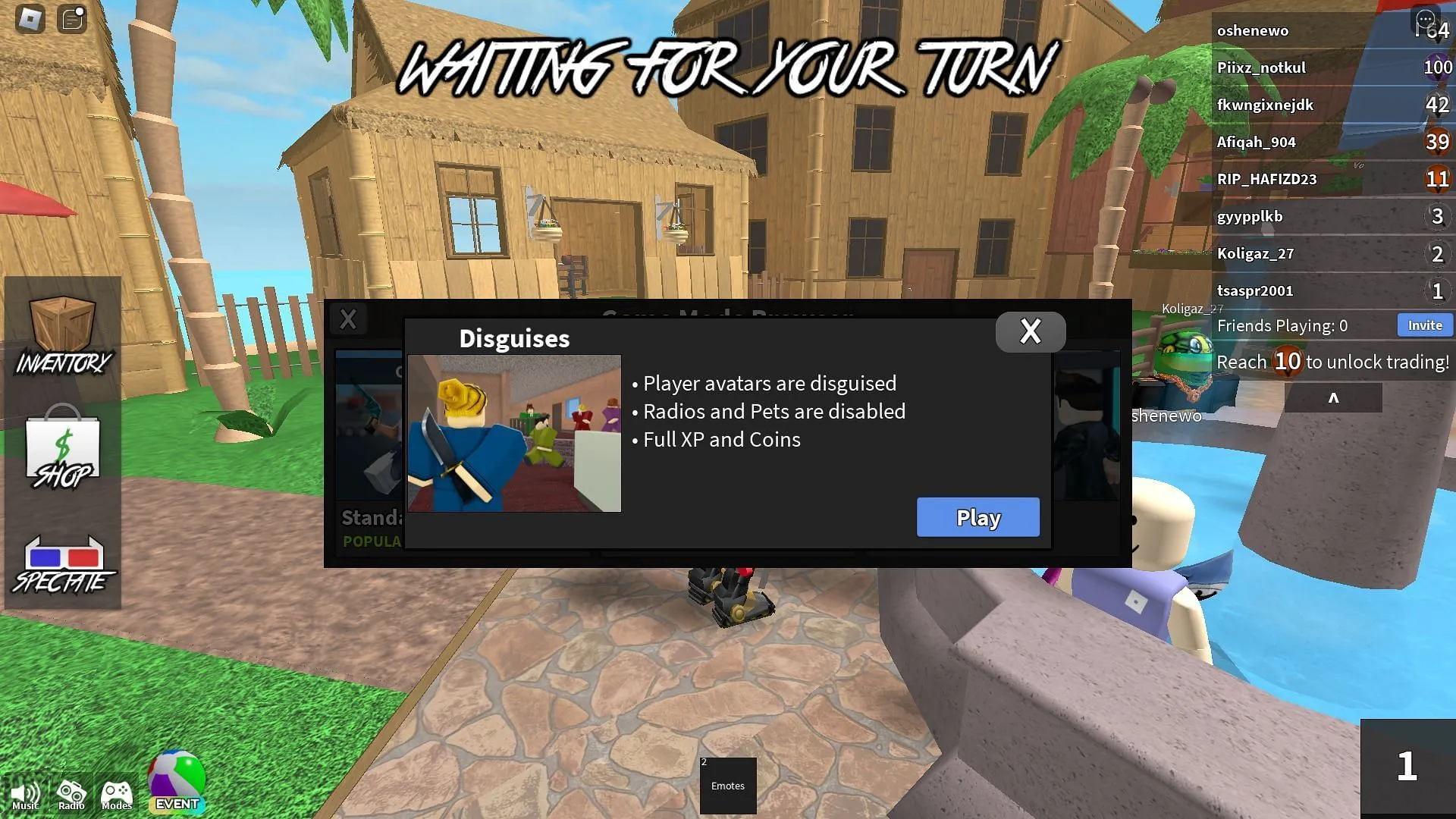 Disguise as a new avatar in this mode (Image via Roblox)