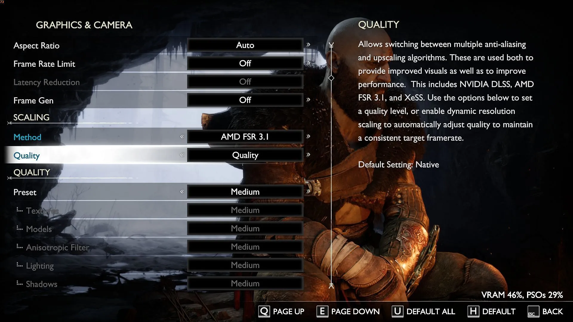 Scaling Method and Quality settings (Image via Sony Interactive Entertainment)