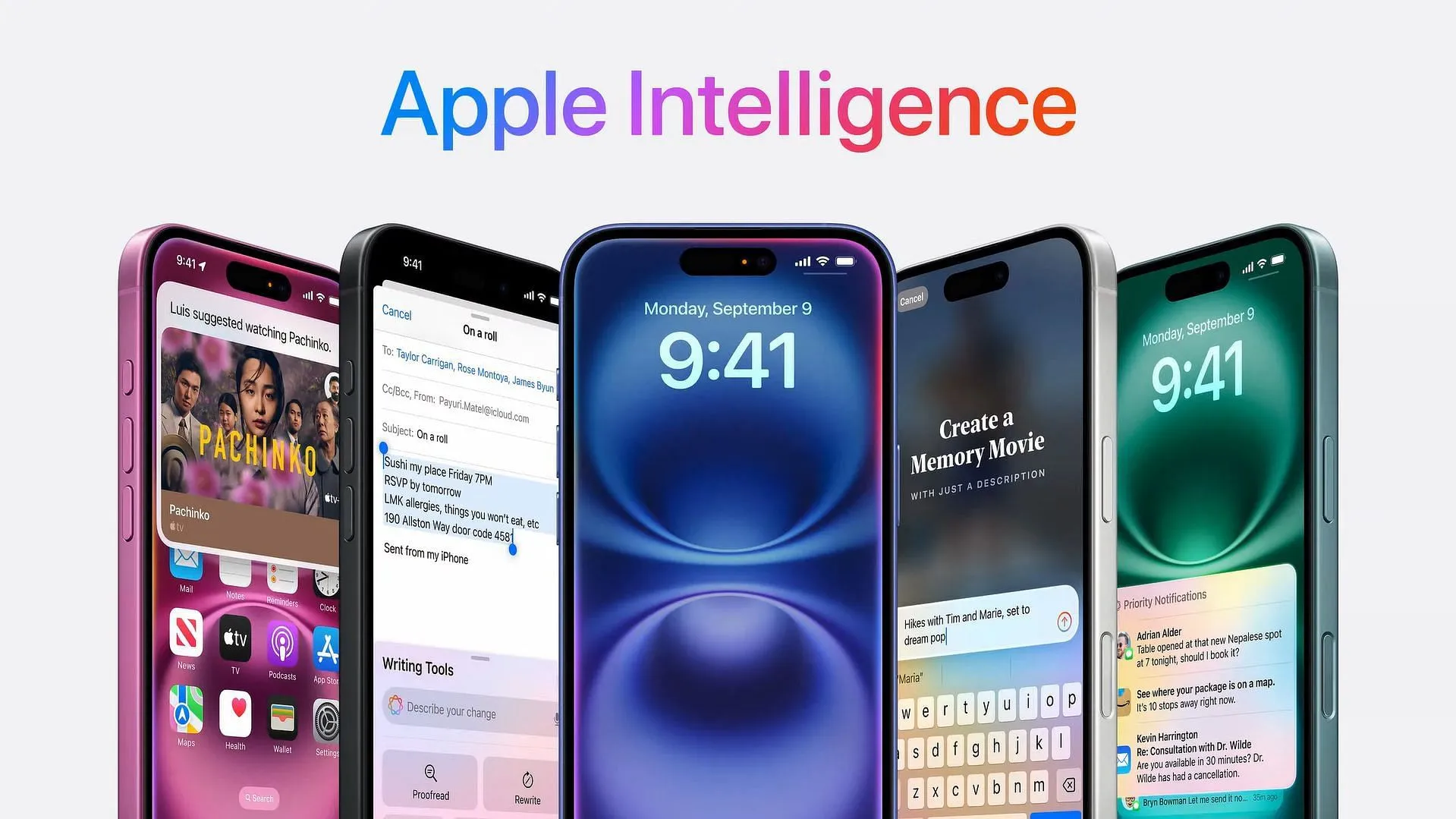 El nuevo iPhone recibe un impulso de funciones de inteligencia artificial (imagen vía Apple)