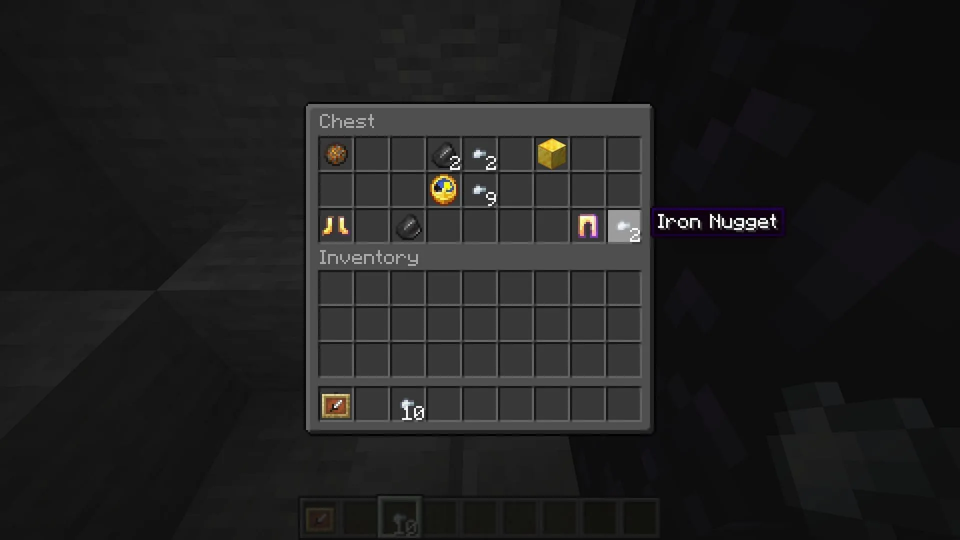 Este paquete de recursos oscurece la GUI para lograr una estética diferente (imagen a través de Mojang Studios)