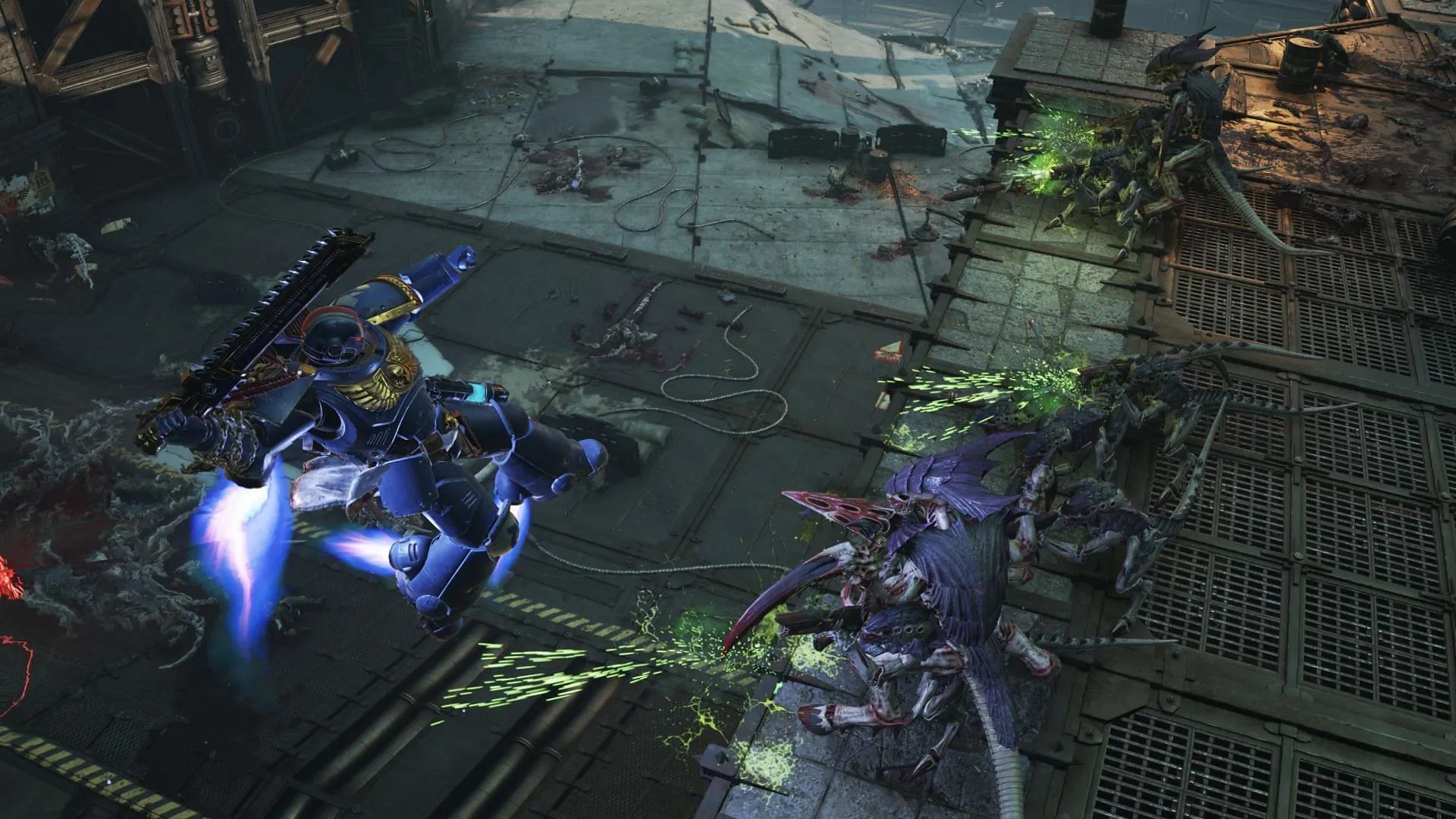 Use your Jump Packs to wreak havoc on the Tyranids (Image via Focus Entertainment)