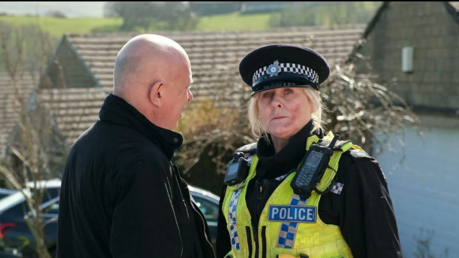 Happy Valley의 Vincent Franklin과 Sarah Lancashire(Red Production Company 제공 이미지)