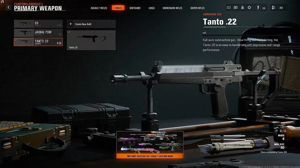 Tanto .22 in Black Ops 6 (Image via Activision)