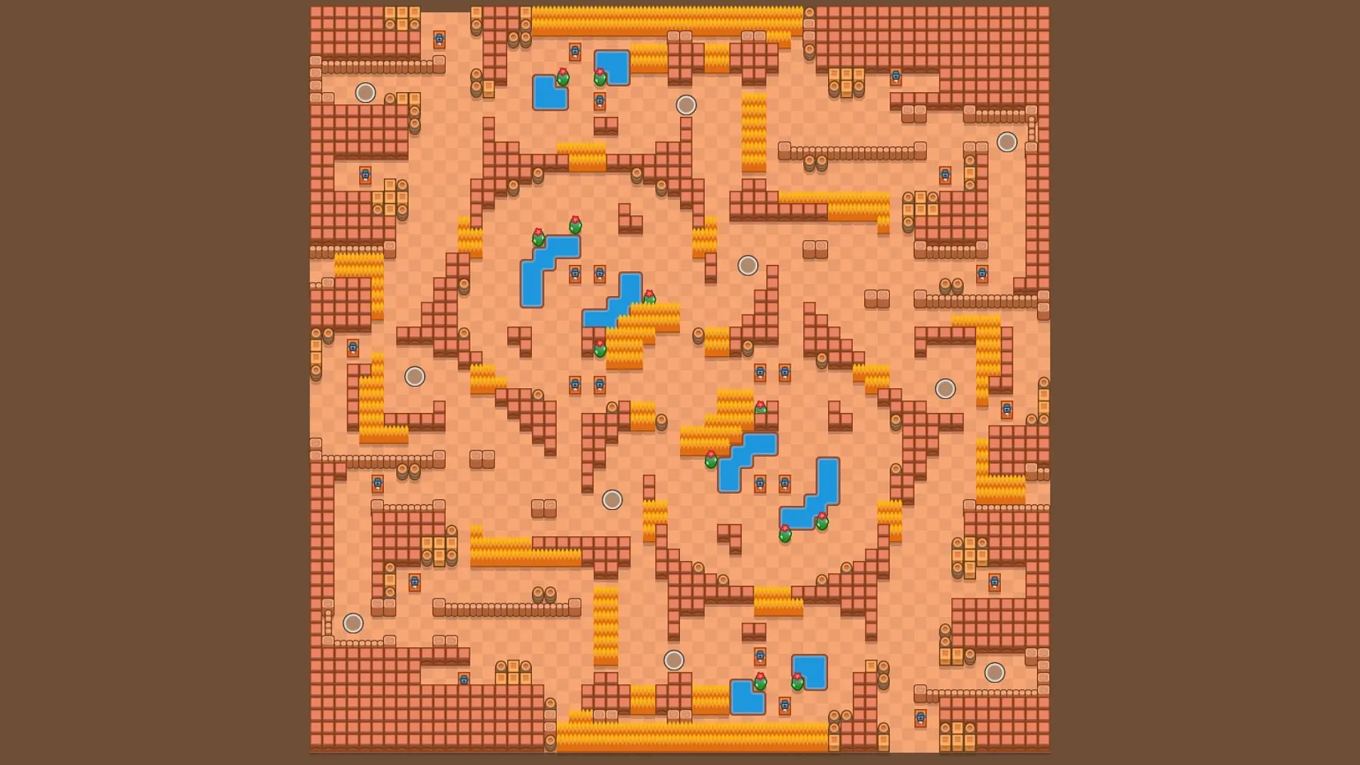 Mapa FiftyFive Duo Showdown (imagen a través de Supercell)