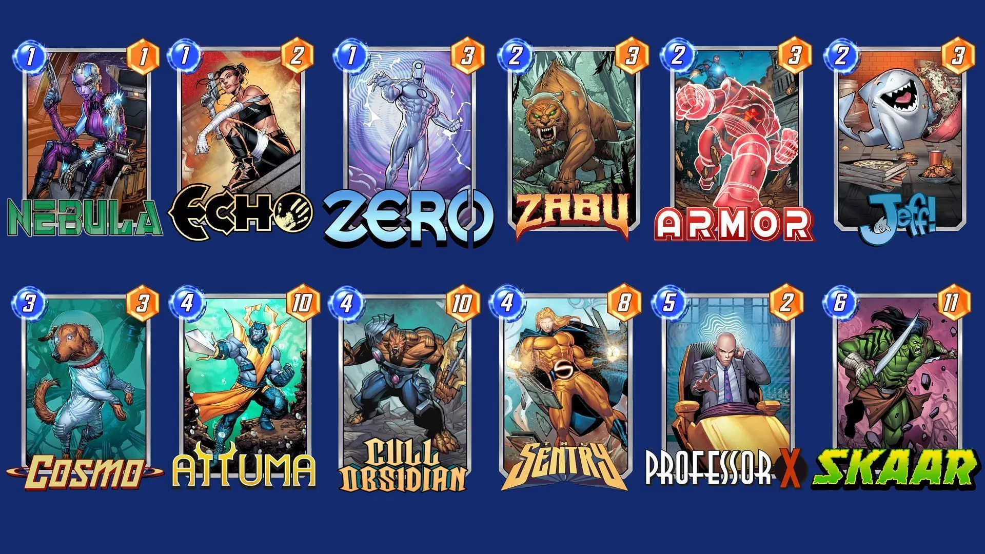 Le deck Cull Tempo est un deck Marvel Snap Cull Obsidian très efficace (Image via Nuverse)