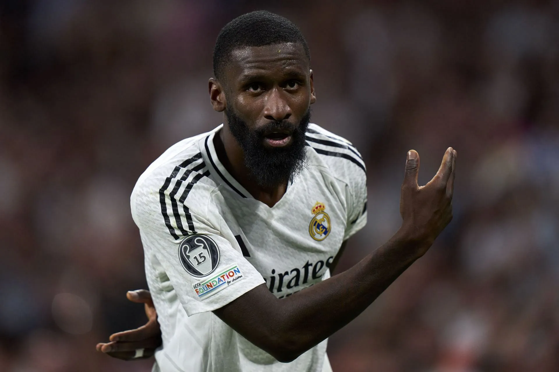 Rudiger joue pour le Real Madrid (Image via Getty)