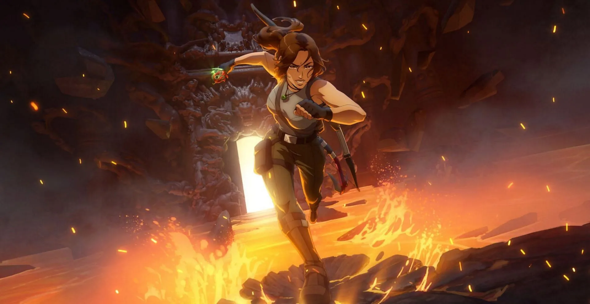 Tomb Raider: The Legend of Lara Croft (Immagine tramite Netflix)