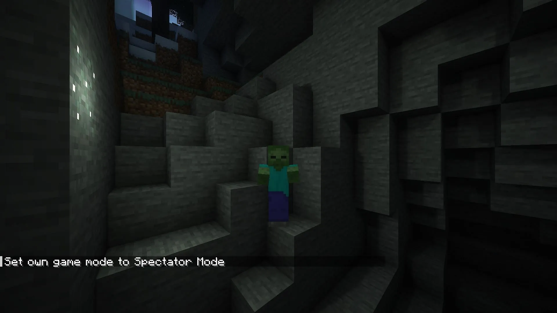 You can look through the eyes of mobs in Spectator Mode on Java Edition (Image via Mojang)