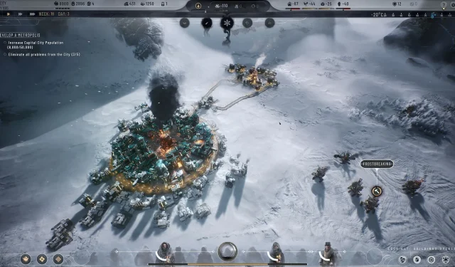 Guía de rotación de la cámara en Frostpunk 2