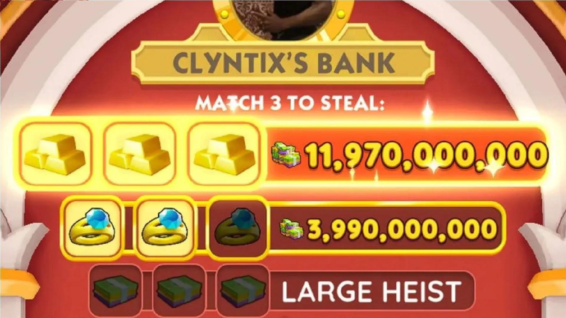 Mega Heist will help you increase your net worth (Image via Scopely)