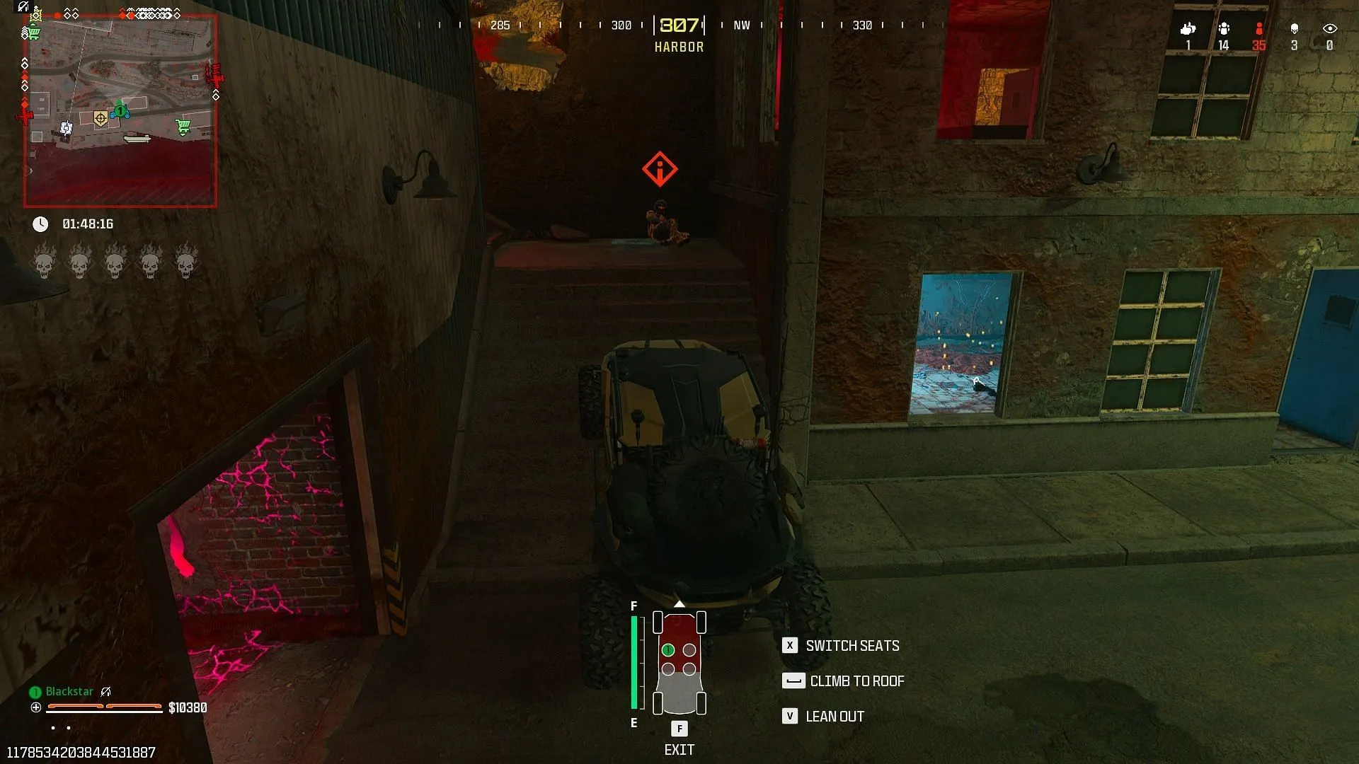 Using a vehicle to eliminate enemies in Warzone's Purgatory (Image via Activision)