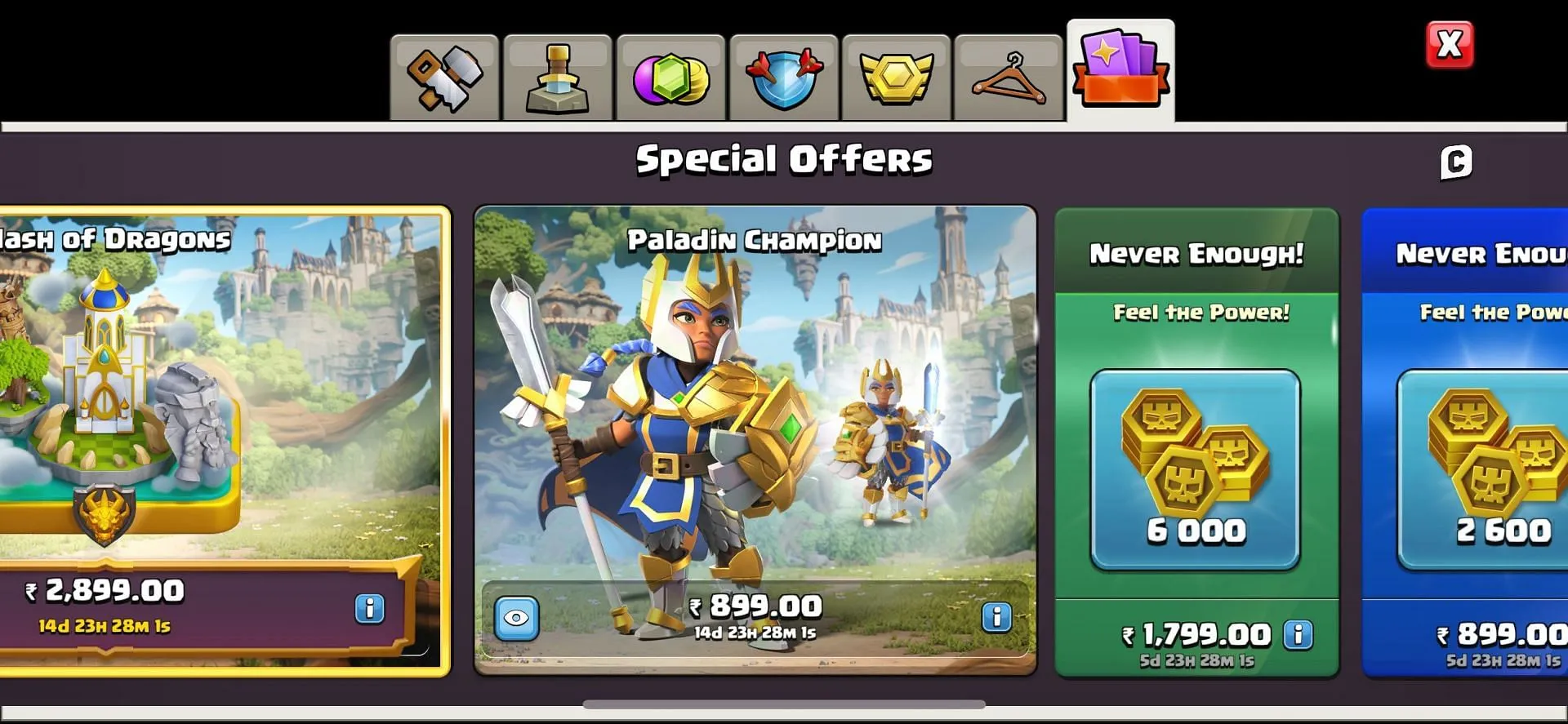 Der Skin ist im Bereich „Sonderangebote“ des In-Game-Shops erhältlich. (Bild über Supercell)