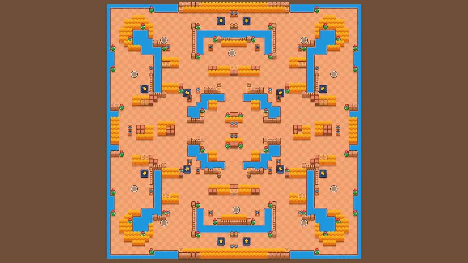 Mapa de duelo entre Flying Fantasies y Duo (imagen a través de Supercell)