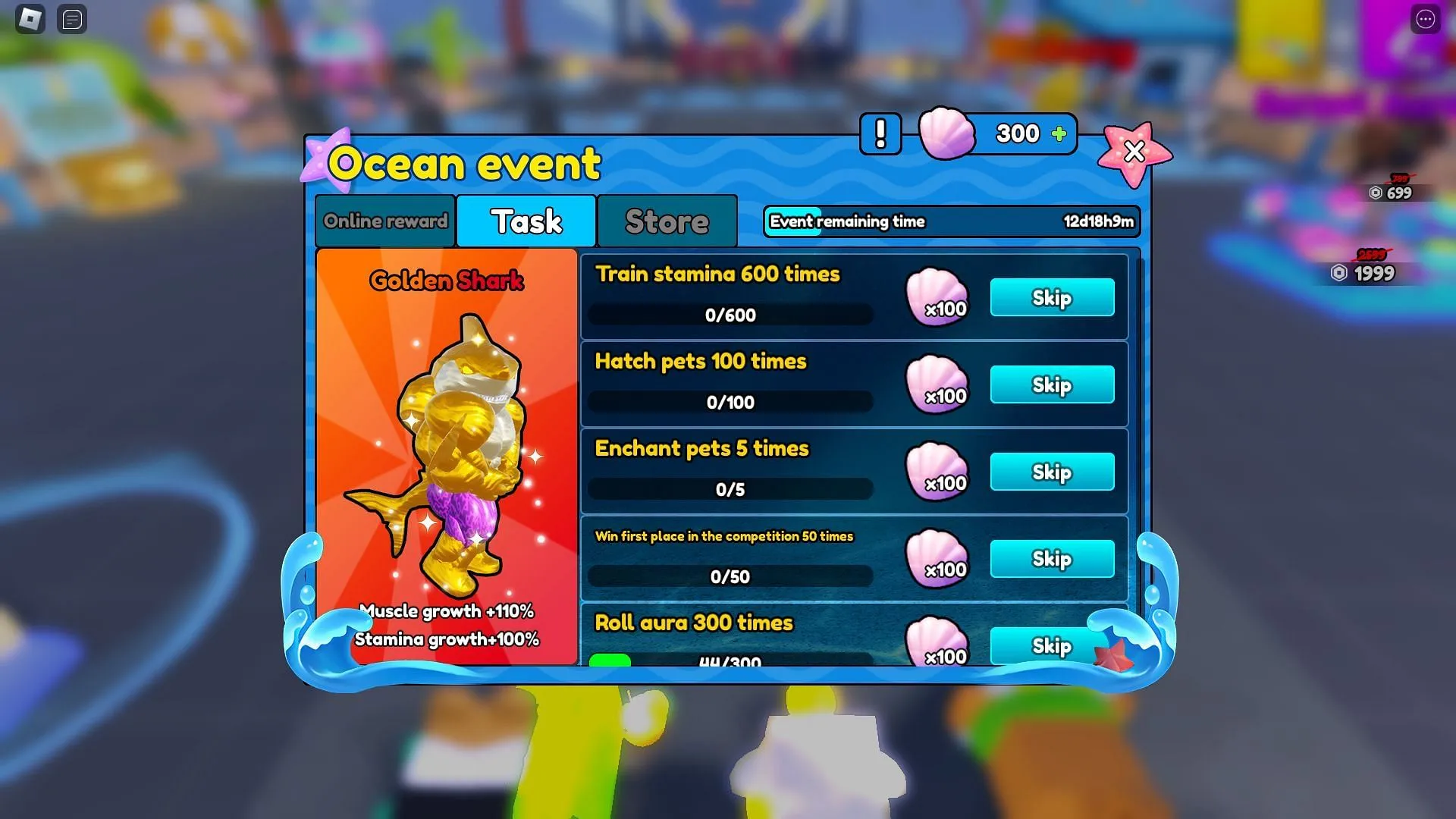 Ocean Event Tasks (Image via Roblox)