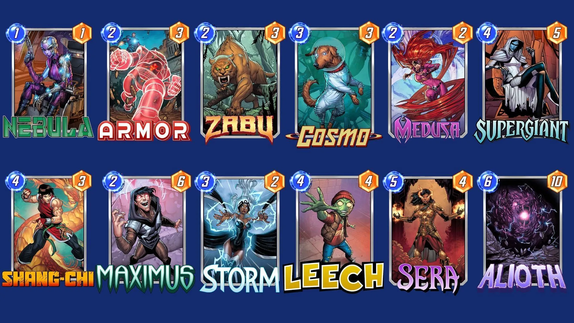 Das Supergiant Control Deck ist insgesamt eines der besten Marvel Snap Supergiant Decks (Bild über Nuverse)