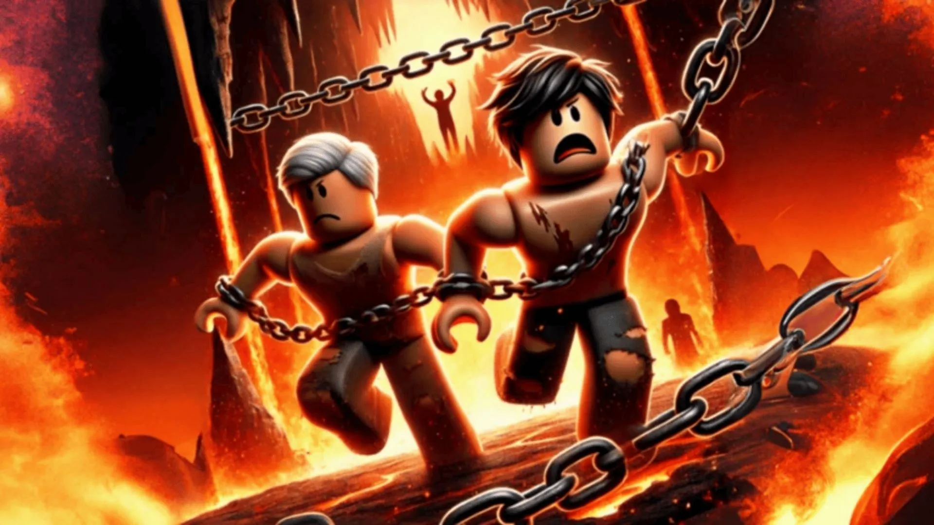 Couverture officielle de Chained Together (Image via Roblox)