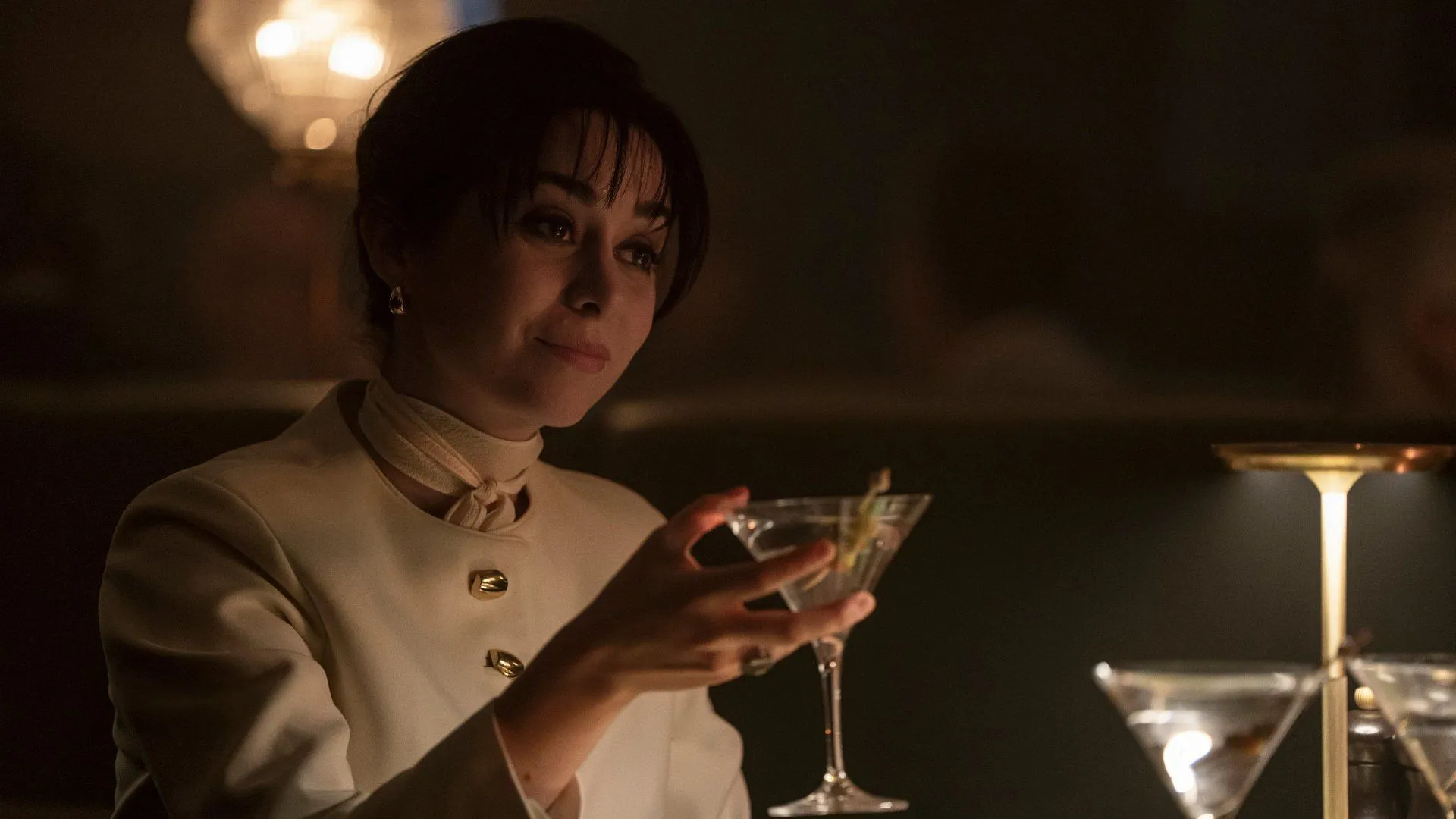 Cristin Milioti como Sofia Falcone na primeira temporada de The Penguin. (Imagem via X/@TheBatman)