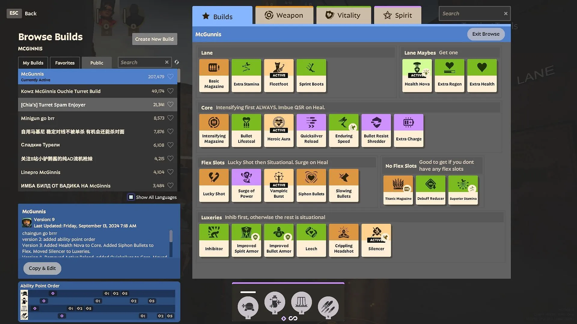 Deadlock McGinnis Build (Image via Valve)