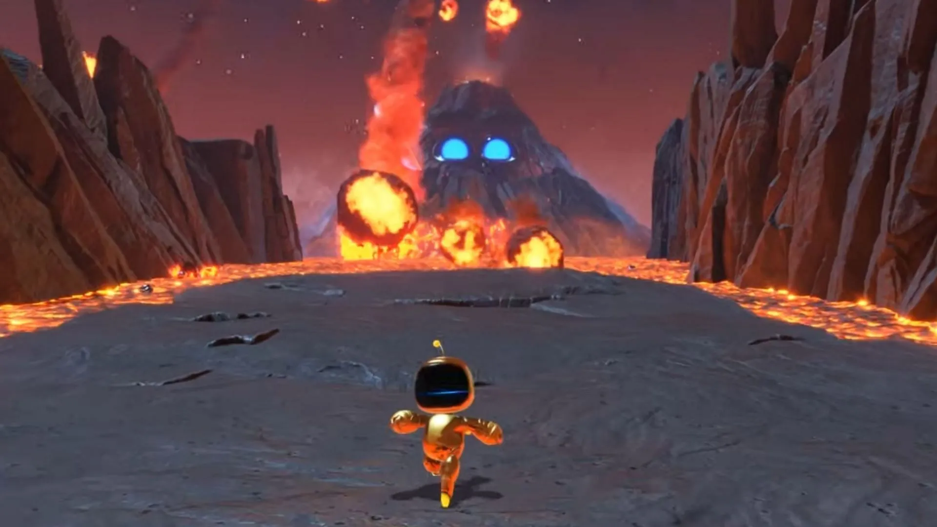 Nível oculto do Astro Bot: Furnace Fever (Imagem via Sony Interactive Entertainment)