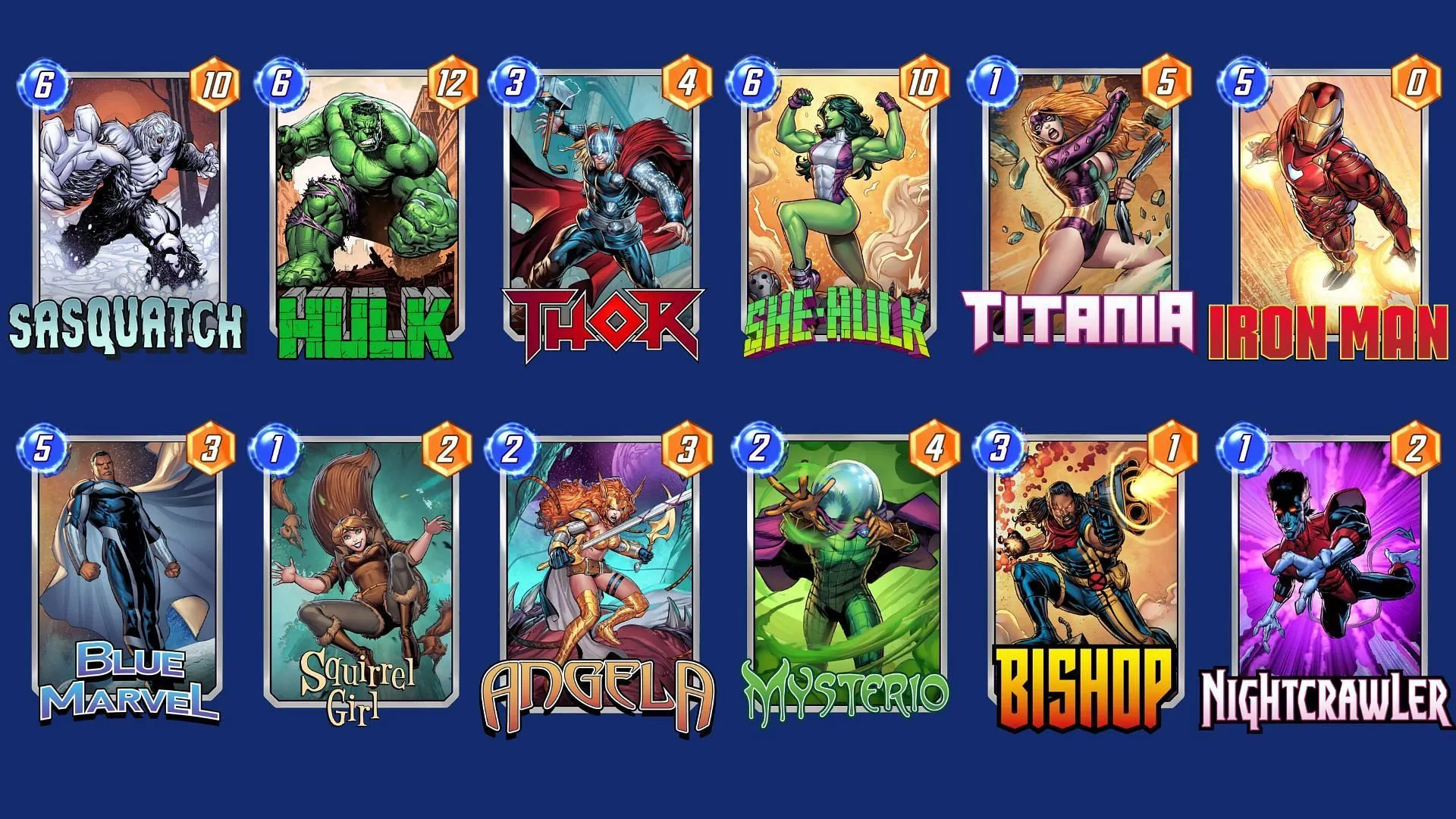 The High-Power Deck is a very effective Marvel Snap Sasquatch deck that you should check out (Image via Nuverse)