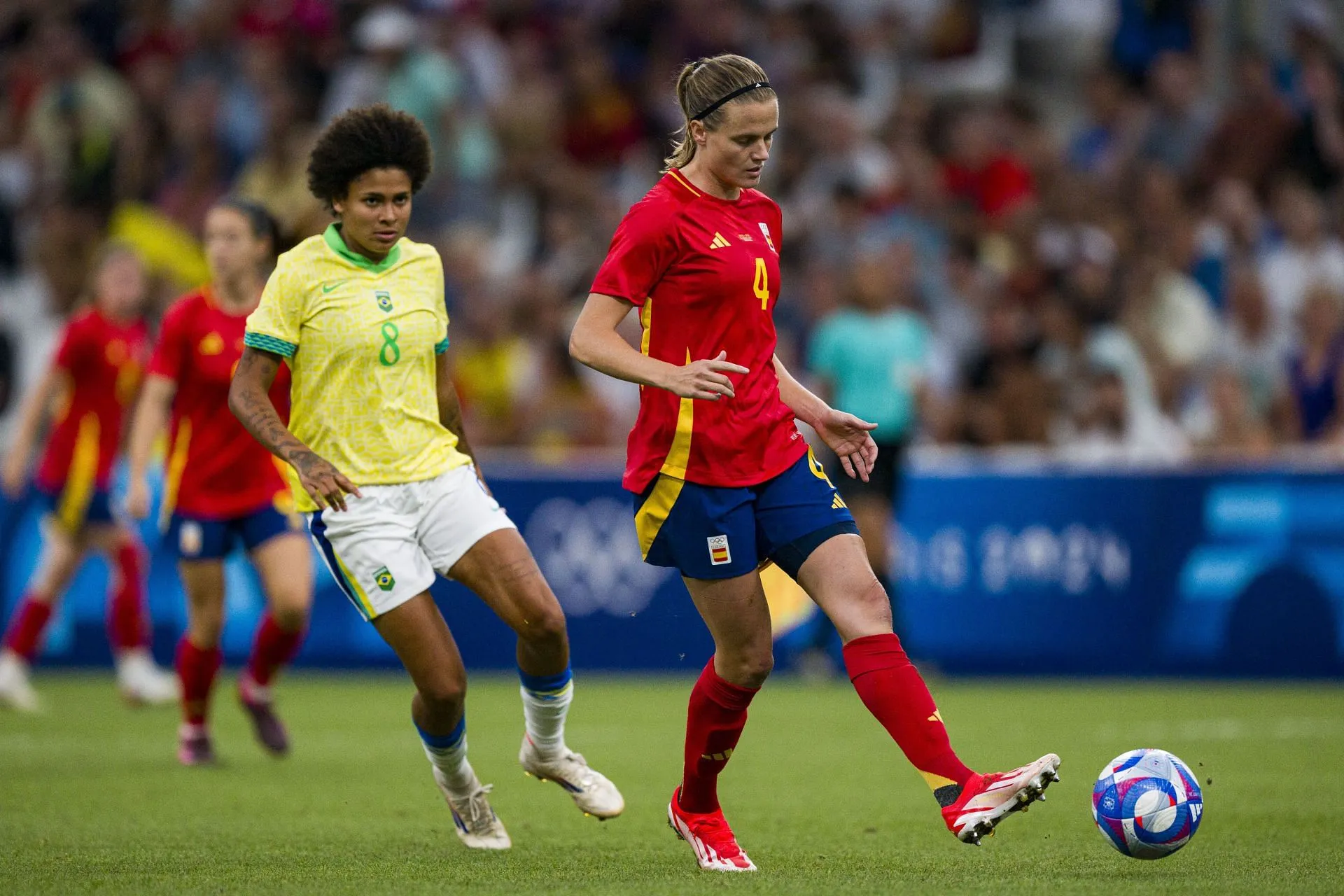 Irene Paredes against Brazil (Image via Getty)