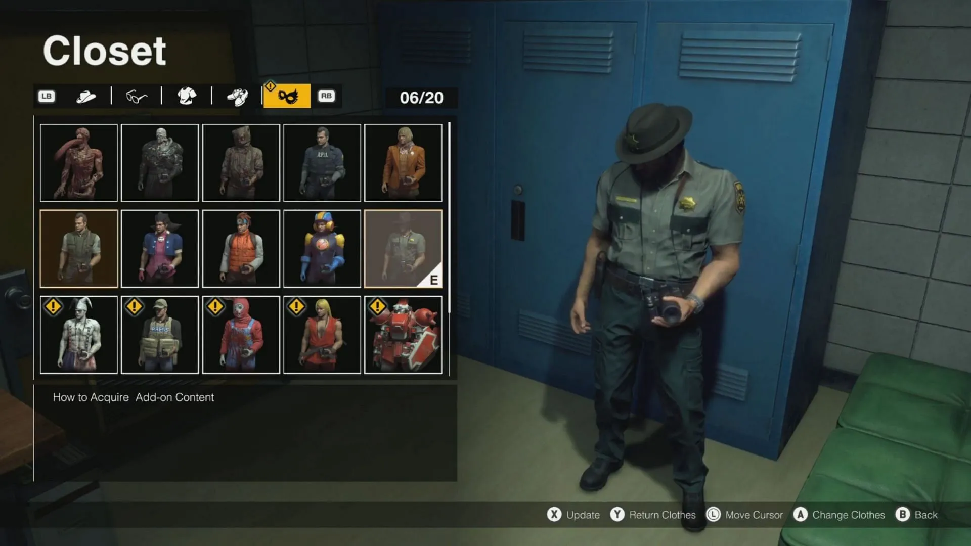 Traje de sheriff en Dead Rising Deluxe Remaster (imagen vía Capcom)