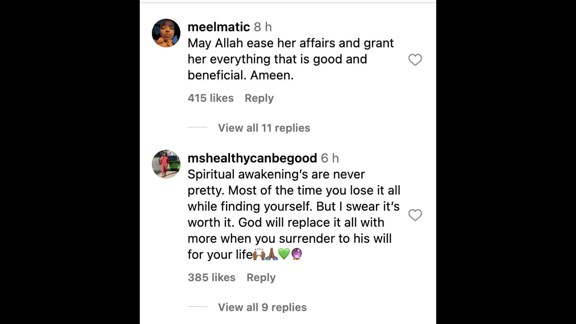 Social media users comment on Renner's situation as she shares how her 'new lifestyle' left her 'broke.' (Image via Instagram)