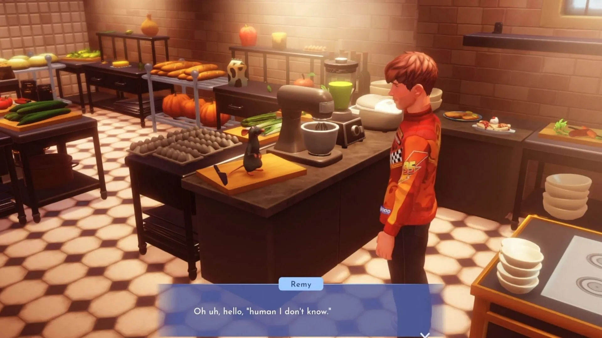 Chef Remy en el juego (Imagen vía Gameloft)