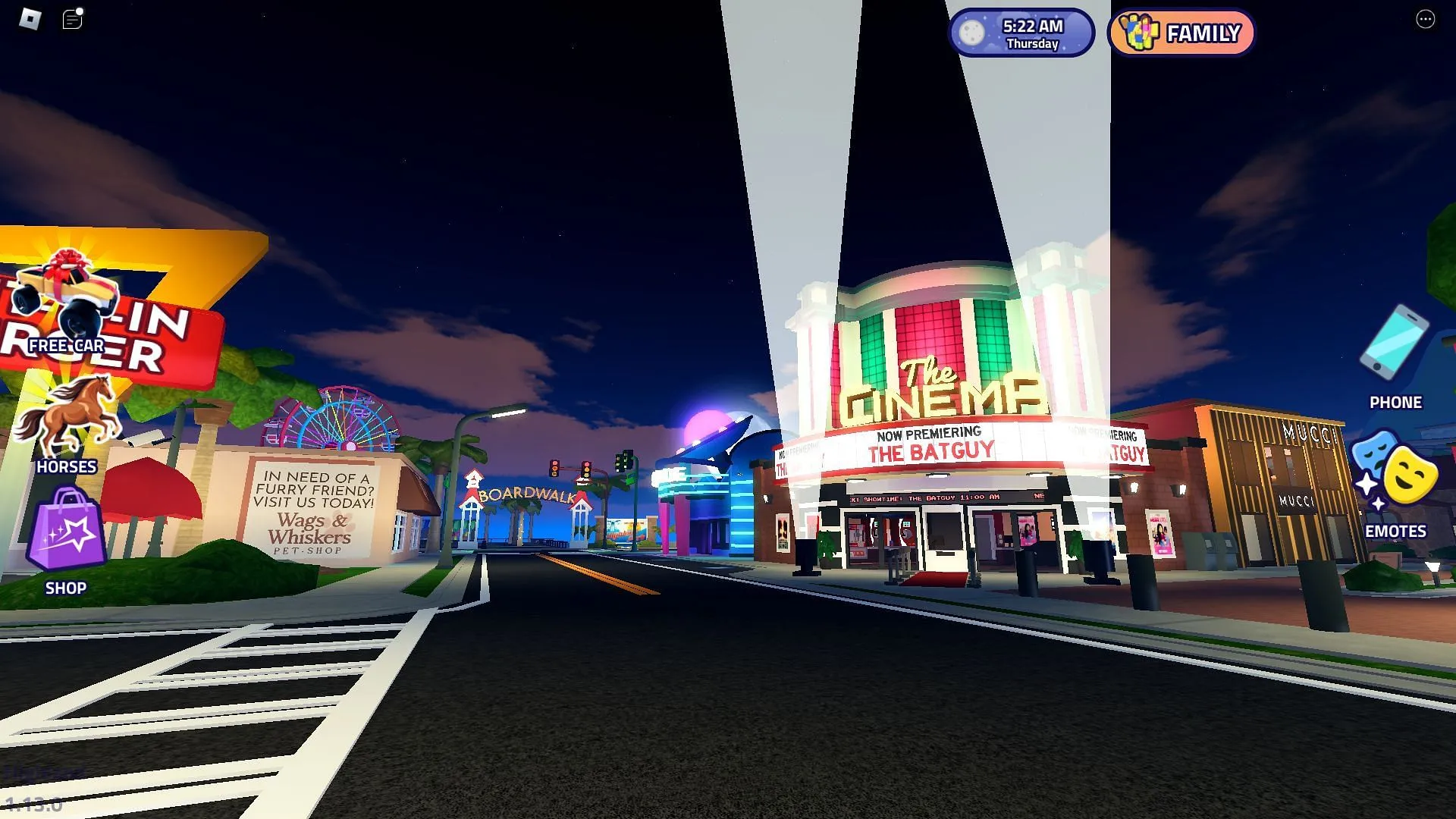 El Cine, un punto de interés (Imagen vía Roblox)