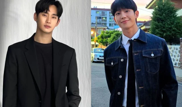 Fãs reagem hilariamente aos comentários de Jung Hae-in sobre o vídeo crossover da TVING de Love Next Door e Queen of Tears