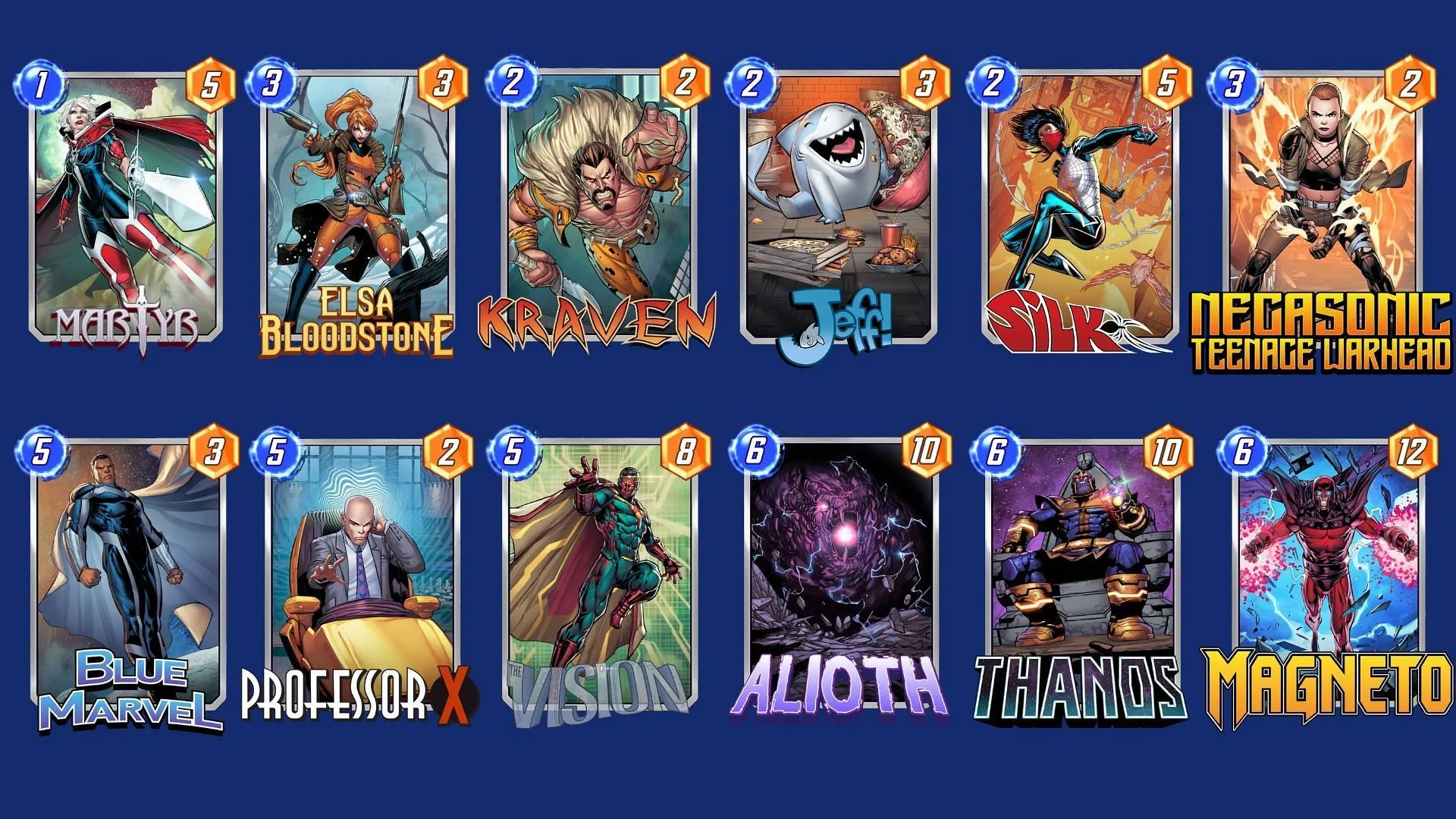 Le deck Tempo Thanos est un autre excellent deck Marvel Snap Martyr que vous pouvez essayer (Image via Nuverse)