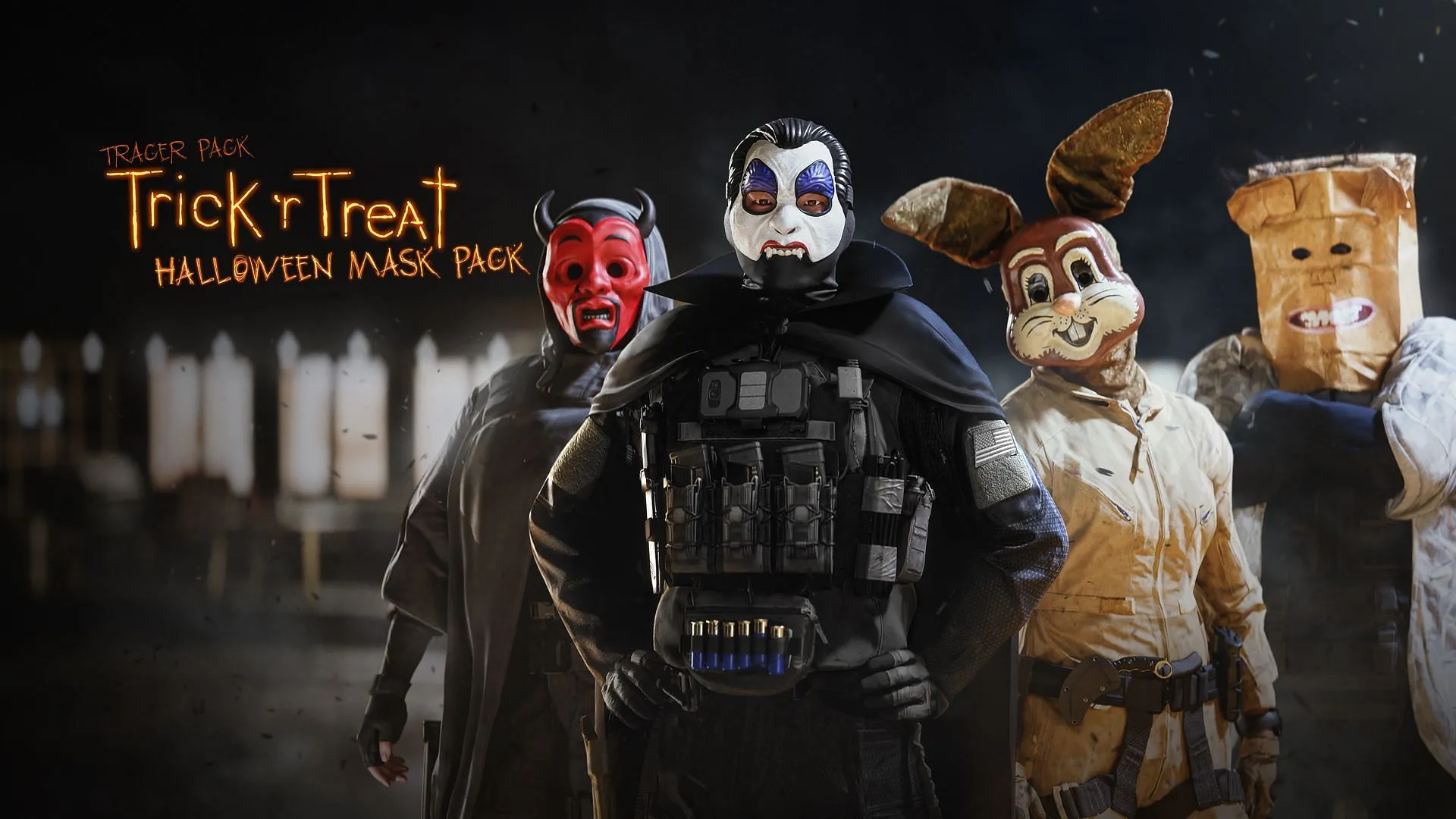 Trick 'r Treat – Pack de masques d'Halloween dans Warzone et MW3 (Image via Activision)