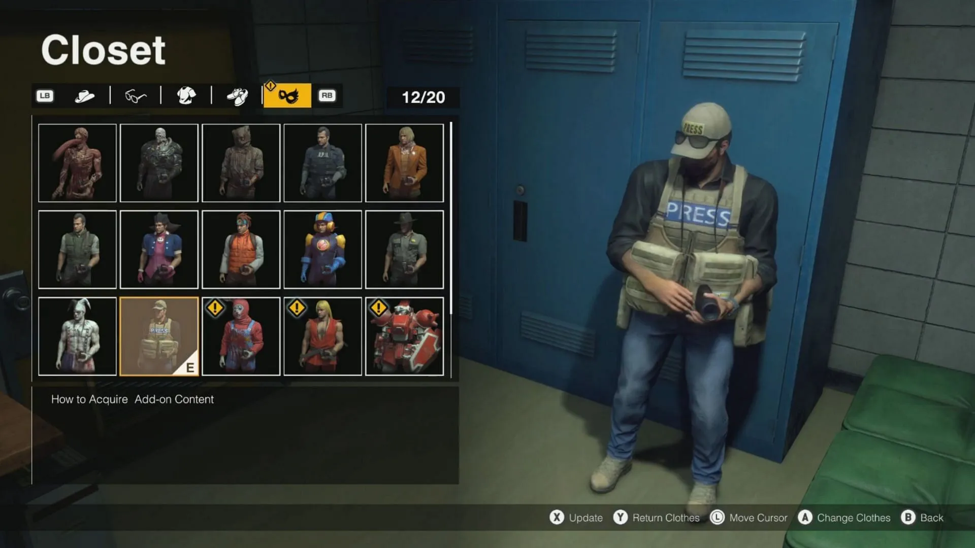 Tenue de photographe de guerre dans Dead Rising Deluxe Remaster (Image via Capcom)