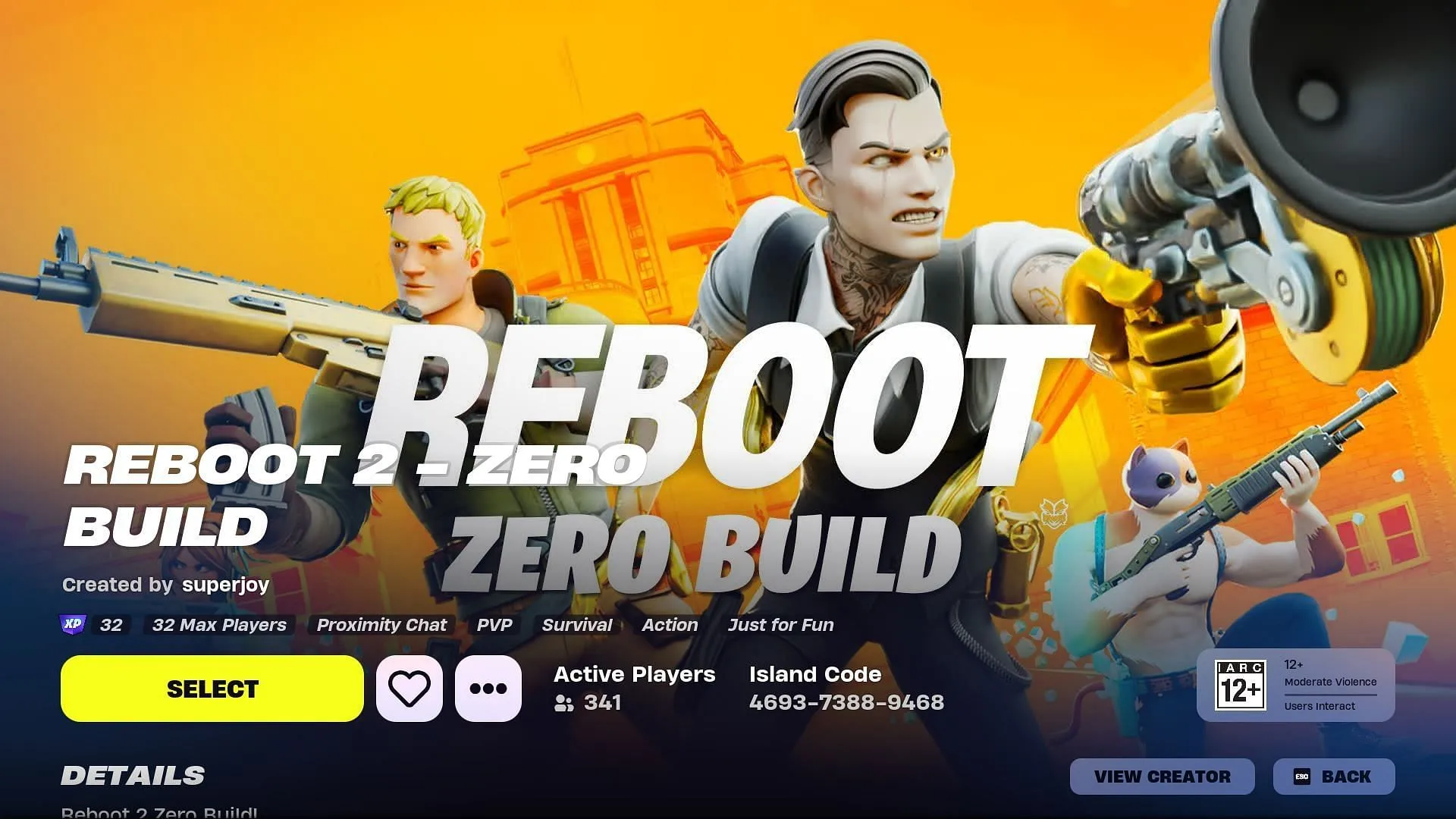 Navigating Fortnite Reboot 2 Zero Build (Image via Epic Games)